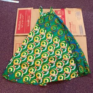 Green west African dress